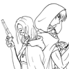 Clive and Elza.  Duel at 10 paces.  One of the most poignant subplots in the Suiko series.